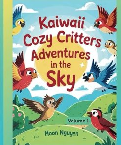 Kaiwaii Cozy Critters: Adventures in the Sky - Volume 1: A Fun and Easy Coloring Book for Kids Ages 3-5