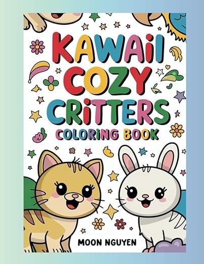 Kawaii Cozy Critters Coloring Book: Adorable Animal Coloring Book for Kids Ages 3-5 | Fun, Easy, and Whimsical Designs for Creativity and Early Learning